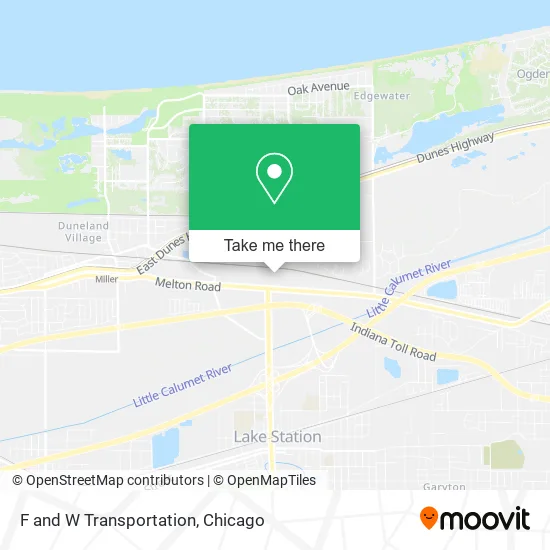F and W Transportation map