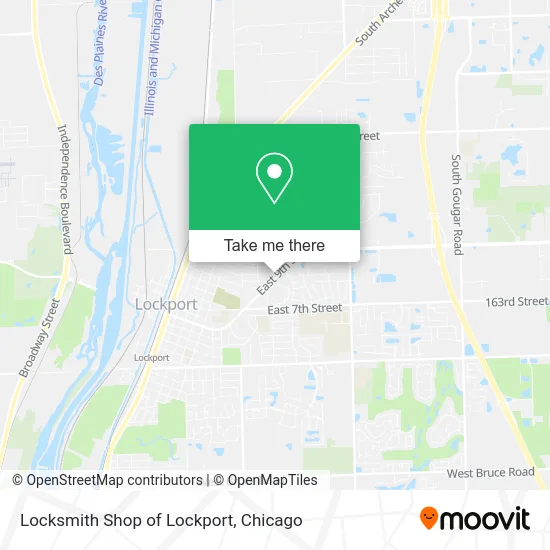Locksmith Shop of Lockport map