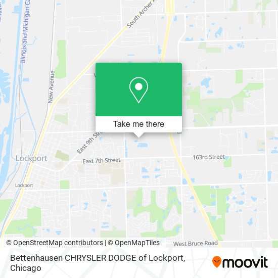 Mapa de Bettenhausen CHRYSLER DODGE of Lockport