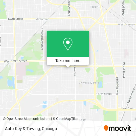 Auto Key & Towing map