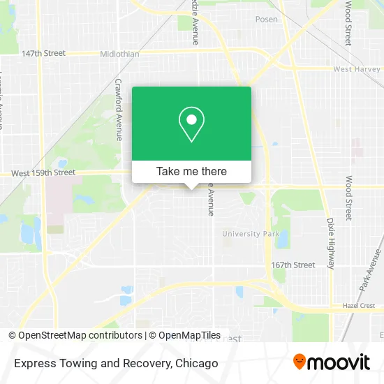 Express Towing and Recovery map