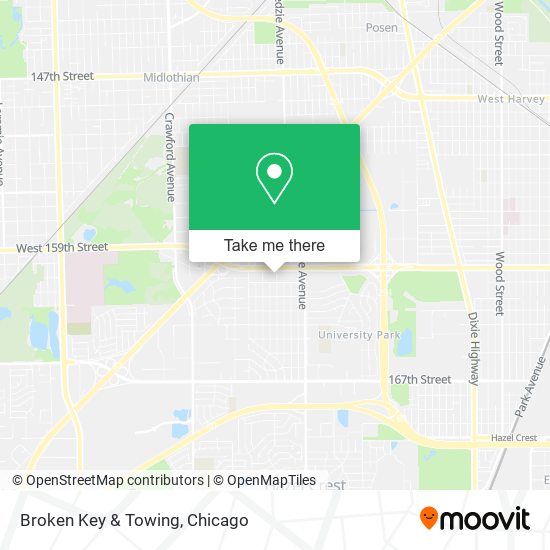 Mapa de Broken Key & Towing