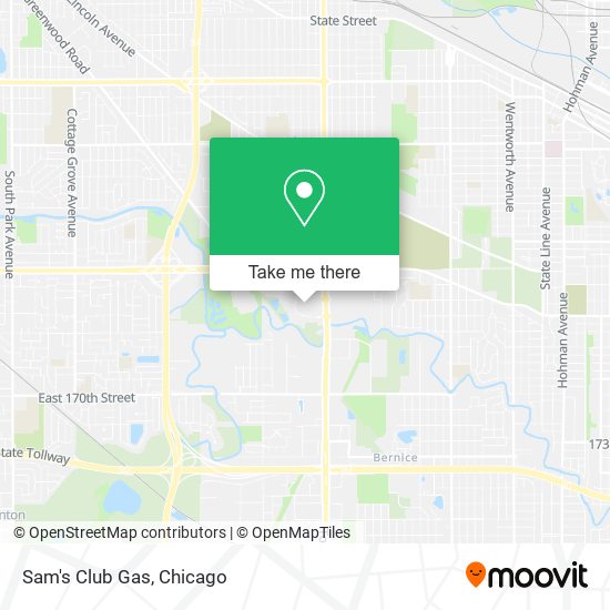 Sam's Club Gas map