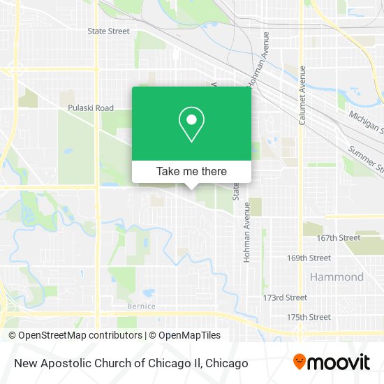 Mapa de New Apostolic Church of Chicago Il