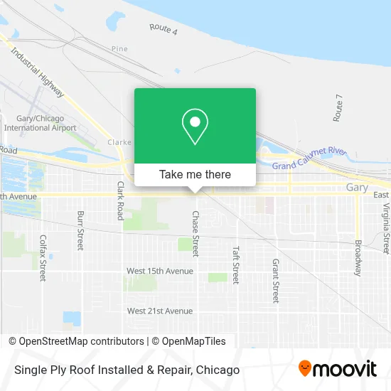 Single Ply Roof Installed & Repair map