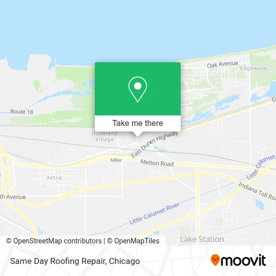 Same Day Roofing Repair map