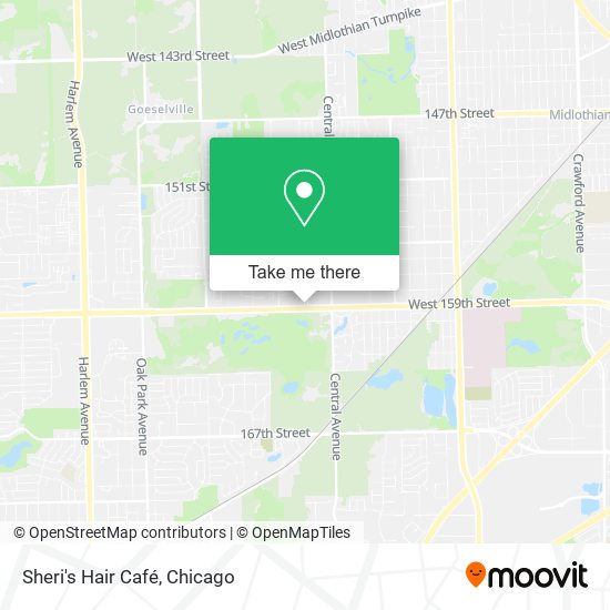 Sheri's Hair Café map