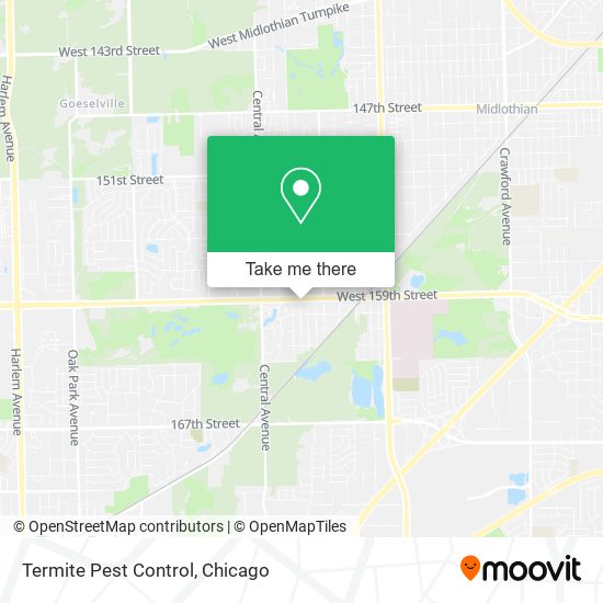 Mapa de Termite Pest Control