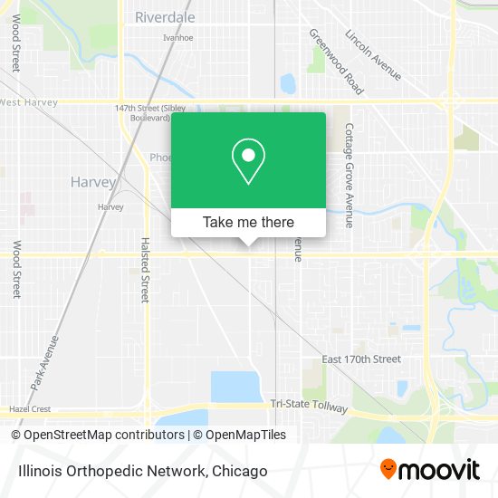 Mapa de Illinois Orthopedic Network
