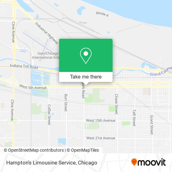 Hampton's Limousine Service map