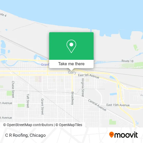 C R Roofing map