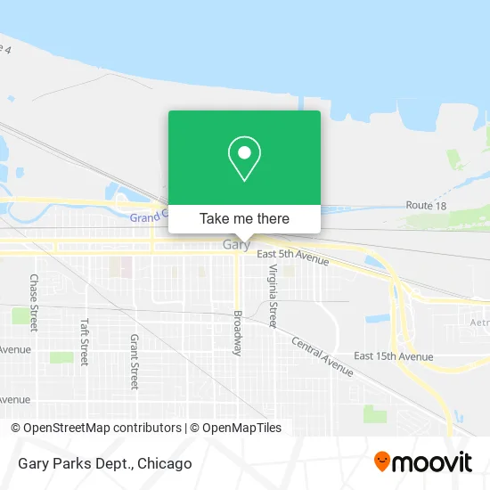 Gary Parks Dept. map