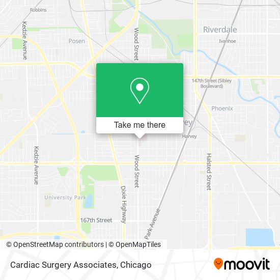 Cardiac Surgery Associates map