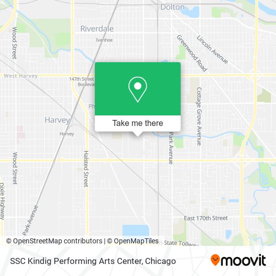 SSC Kindig Performing Arts Center map