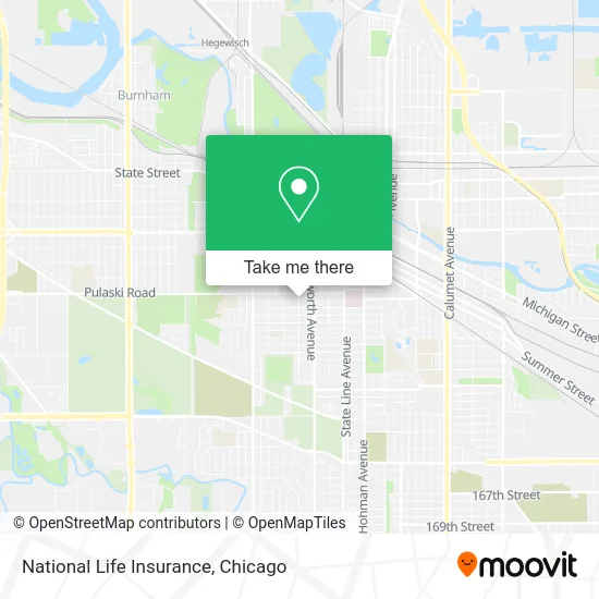 National Life Insurance map