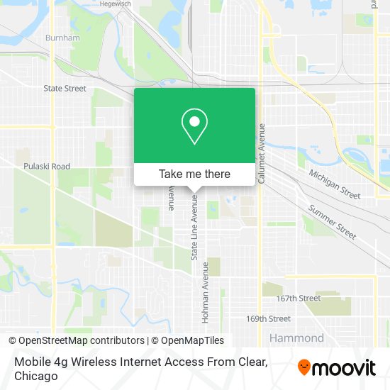Mapa de Mobile 4g Wireless Internet Access From Clear