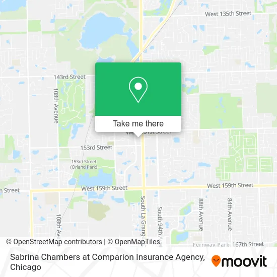Sabrina Chambers at Comparion Insurance Agency map