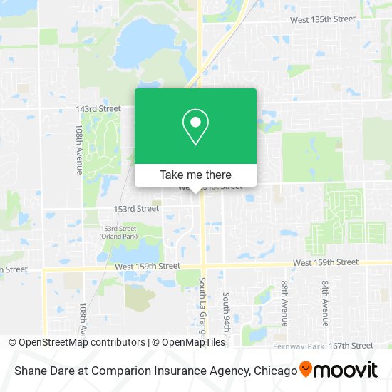 Mapa de Shane Dare at Comparion Insurance Agency