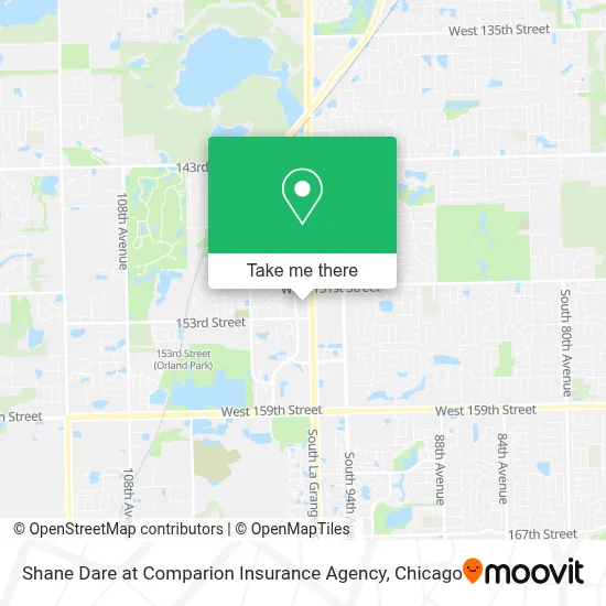 Shane Dare at Comparion Insurance Agency map