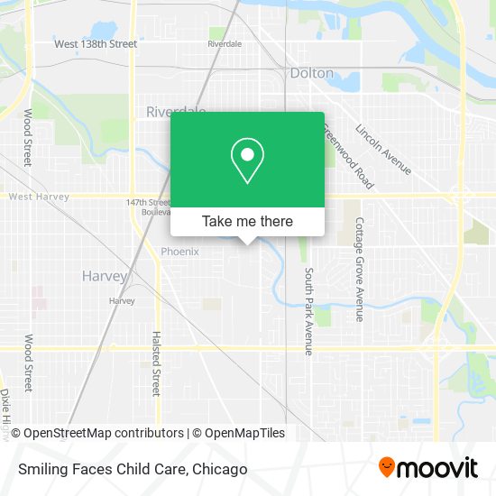 Smiling Faces Child Care map
