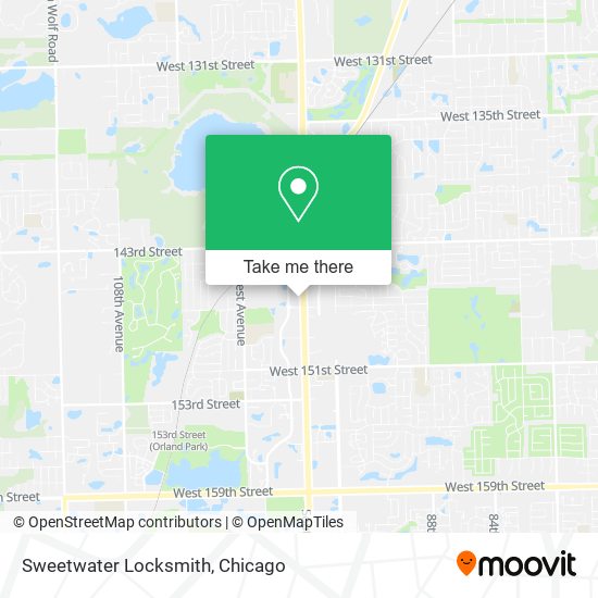 Sweetwater Locksmith map