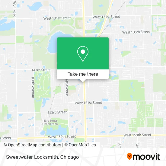 Sweetwater Locksmith map