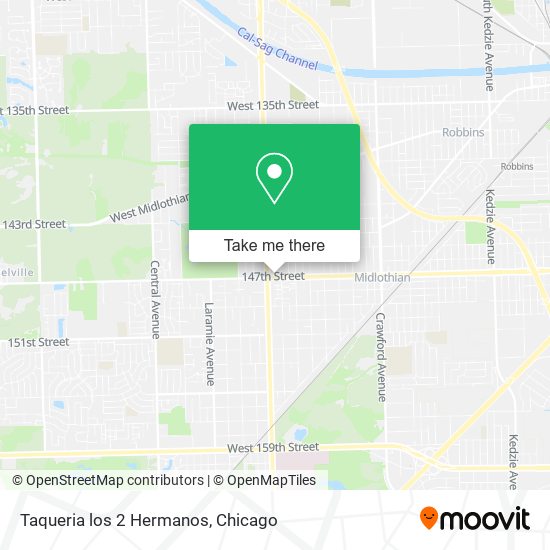 Taqueria los 2 Hermanos map