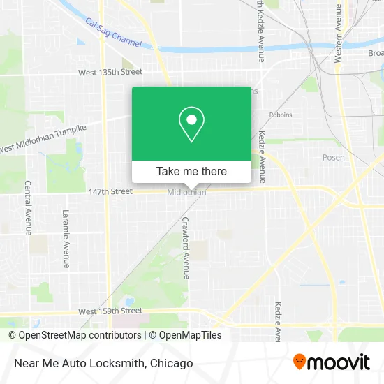 Near Me Auto Locksmith map