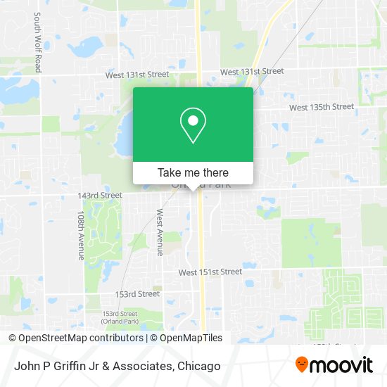 John P Griffin Jr & Associates map