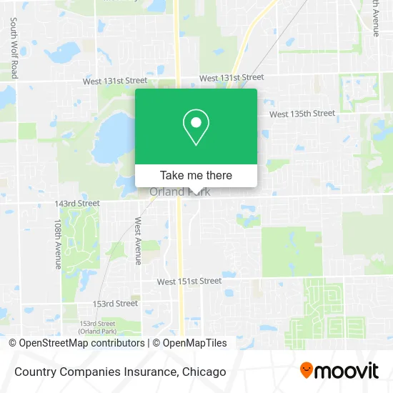 Country Companies Insurance map