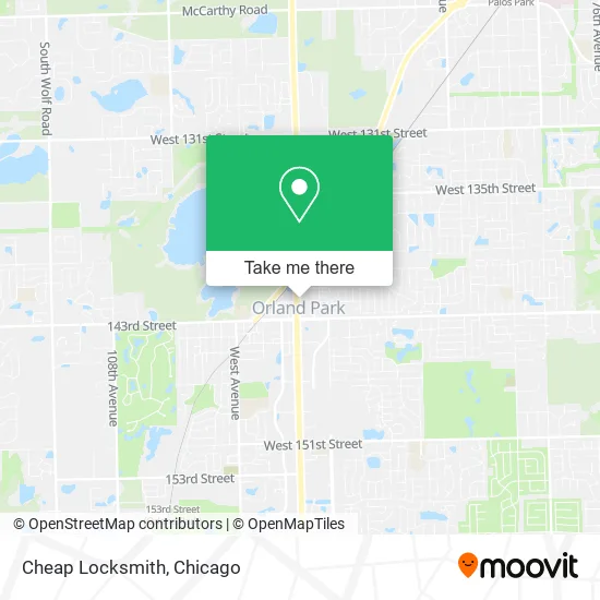 Cheap Locksmith map