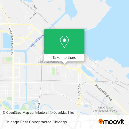 Chicago East Chiropractor map