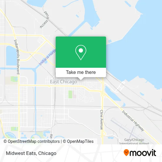 Midwest Eats map