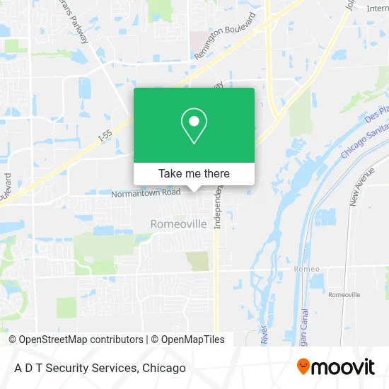A D T Security Services map