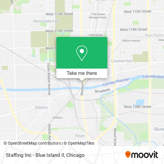 Staffing Inc - Blue Island Il map