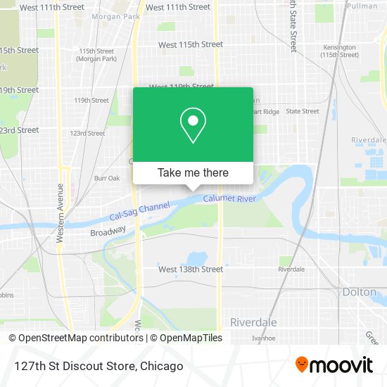 Mapa de 127th St Discout Store
