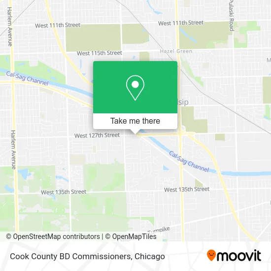 Cook County BD Commissioners map