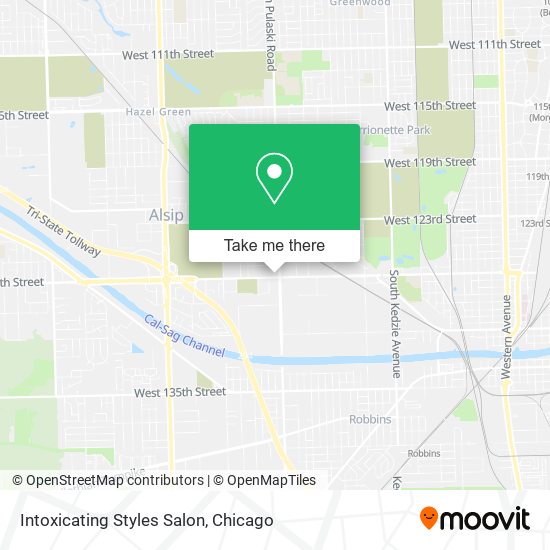 Mapa de Intoxicating Styles Salon