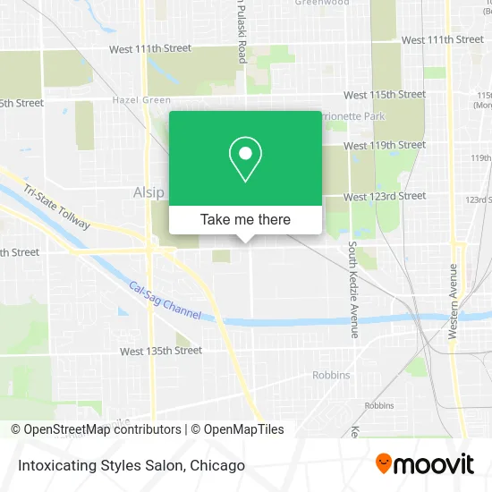 Intoxicating Styles Salon map