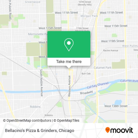 Bellacino's Pizza & Grinders map