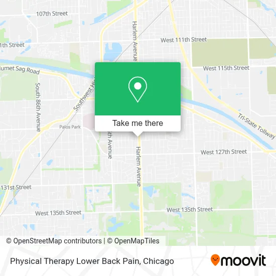 Physical Therapy Lower Back Pain map