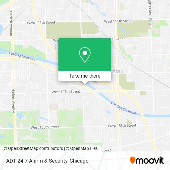 Mapa de ADT 24 7 Alarm & Security