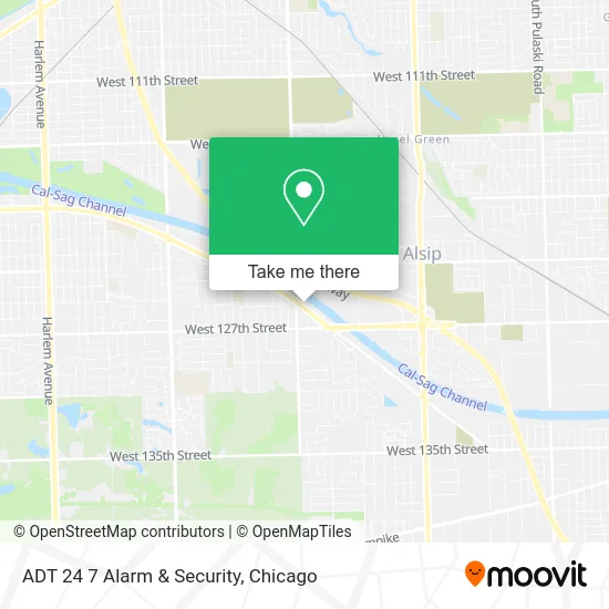 ADT 24 7 Alarm & Security map