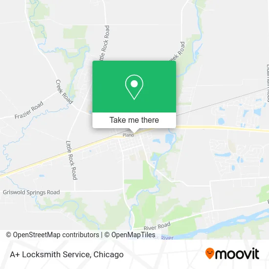 A+ Locksmith Service map