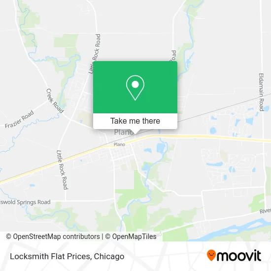 Locksmith Flat Prices map