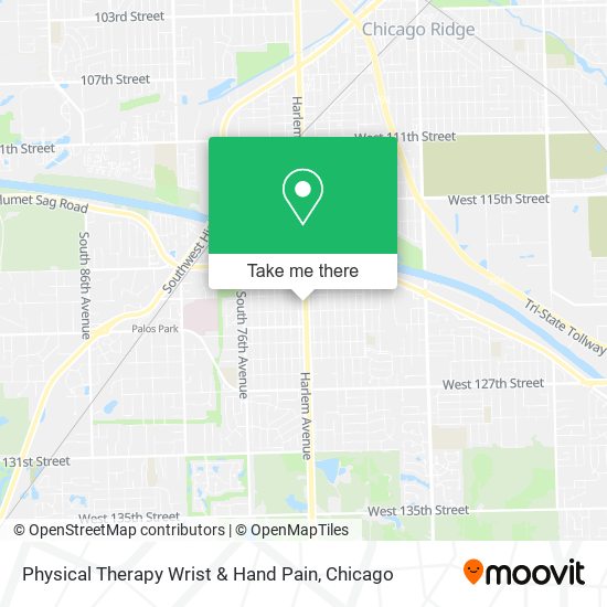 Mapa de Physical Therapy Wrist & Hand Pain