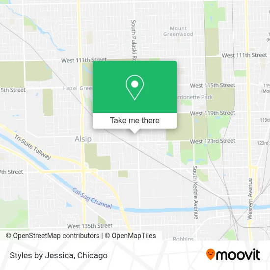 Styles by Jessica map