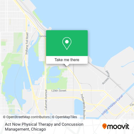 Mapa de Act Now Physical Therapy and Concussion Management