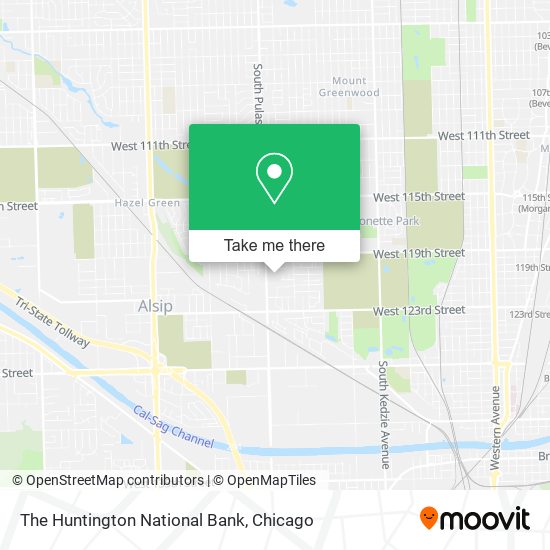 The Huntington National Bank map