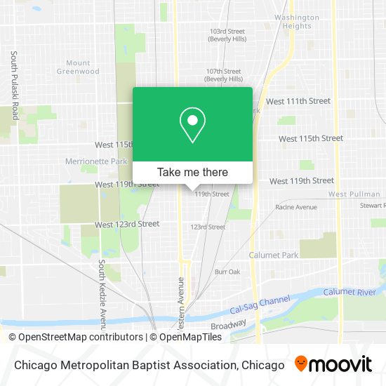 Chicago Metropolitan Baptist Association map